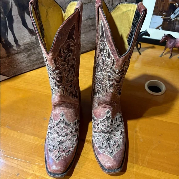 Seven Stars Brown Cowgirl Boots - Picture 2 of 6